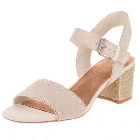 Toms Shoes - NWT - TOMS | Rosa Slingback Sandals | Birch Suede | Size 9